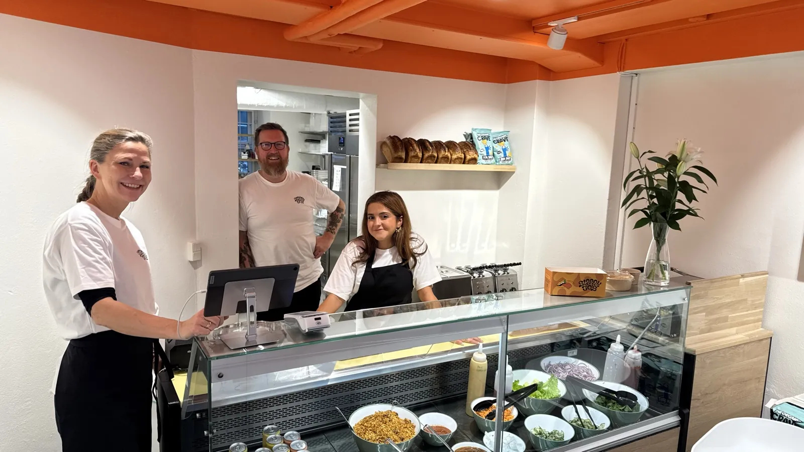Inside Sloppy Jo’s deli on Jægersborggade on opening day