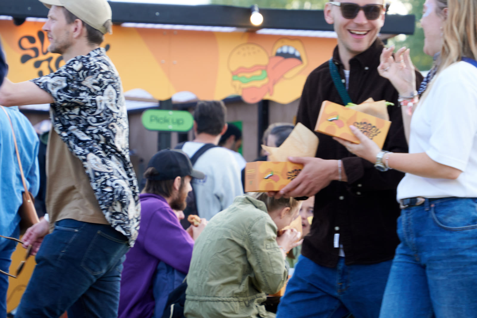 Queue at the Sloppy Jo’s stand at NorthSide 2023